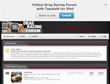 Tablet Screenshot of dragracingforum.net